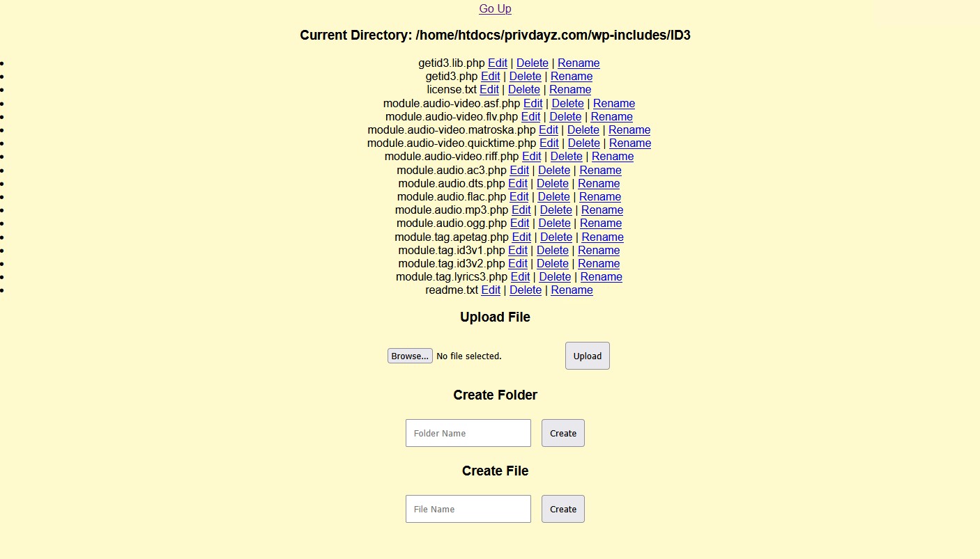 Backdoor File Manager Shell